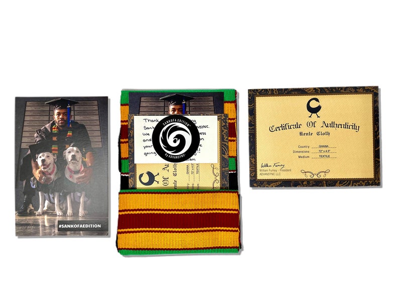 ADVANSYNC Black Grads Matter Kente Stole (BGM No Year) - Image 5